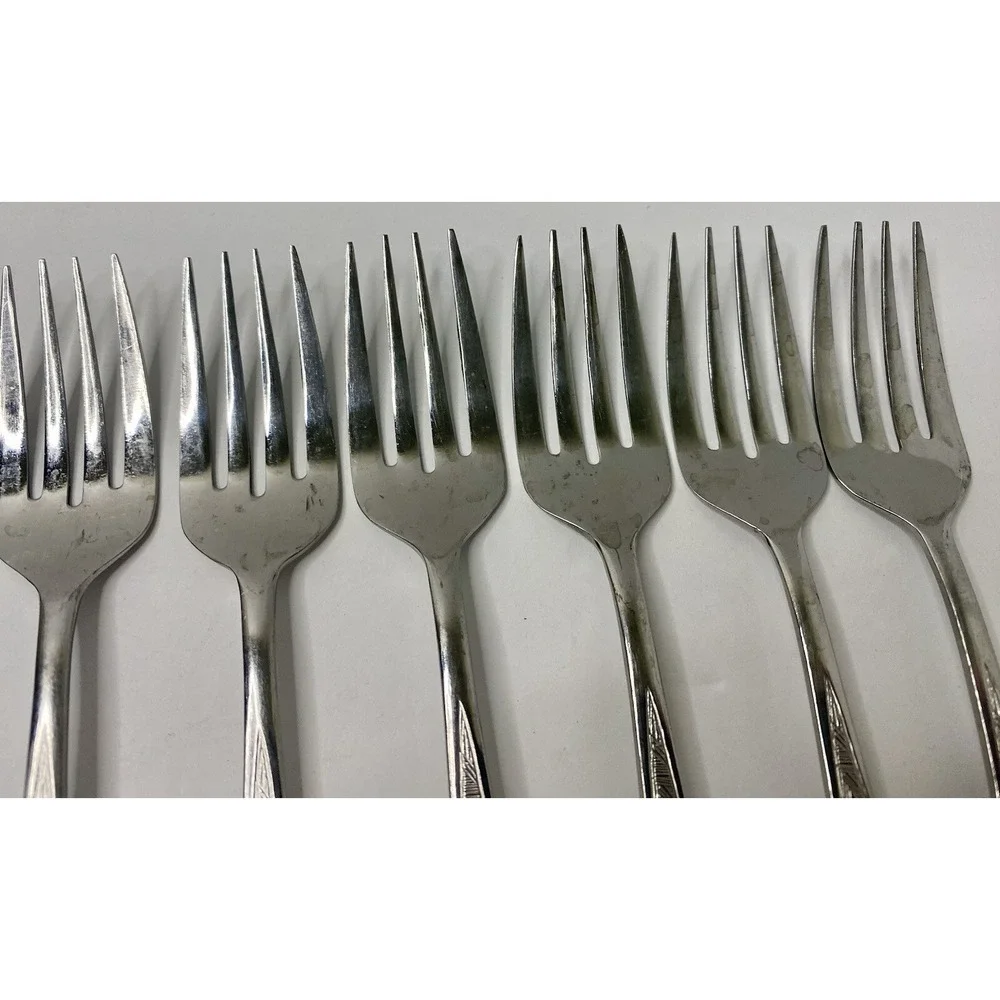 Stanley Roberts Granata Rose Salad Forks Glossy 6 3/4